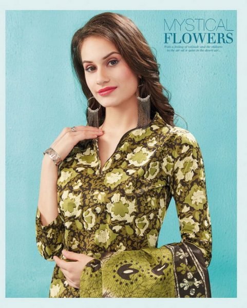 KUMKUM VOL 14 UNSTICHED COTTON PRINT SALWARSUITS WHOLESALE SUPPLIER