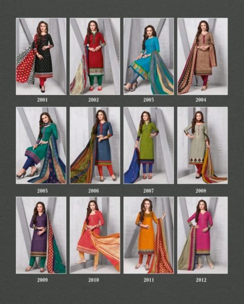 JK HANDY COTTON VOL 2 PRINTED UNSTICHED SALWARSUITS WHOLESALER