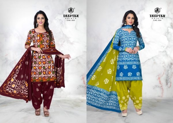 DEEPTEX BATIK VOL 3 PRINTED BATIK COTTON SALWARSUITS DRESS MATERIALS WHOLESALE