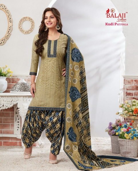 BALAJI KUDI PATIYALA VOL 1 UNSTICHED PATIYALA DRESS MATERIALS WHOLESALE @ RS 320 printed cotton salwarsuits wholesaler