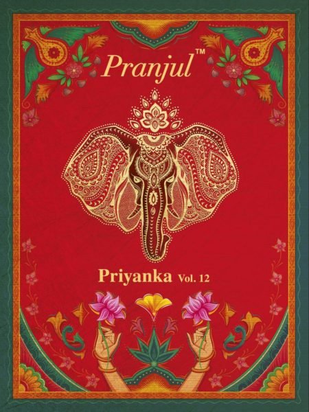 PRANJUL PRIYANKA VOL 12 COTTON DRESS MATERIAL SUPPLIER LOWEST RATE IN INDIA