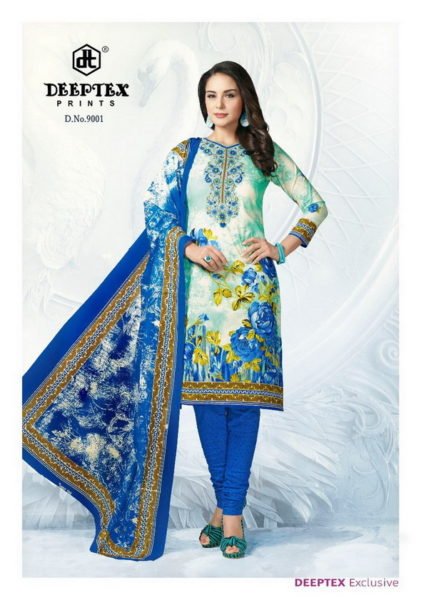 DEEPTEX CHIEF GUEST VOL 9 PRINTED COTTON UNSTICHED DRESS MATERIALS WHOLESALE SUPPLIER
