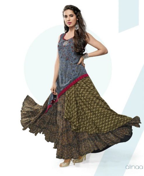 SHRUTI IRIS DESIGNER ANARKALI FULL FLAIR GEORGETTE KURTIS WHOLESALE