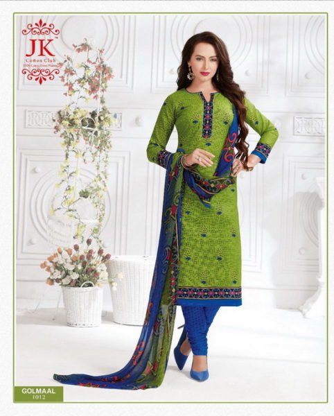JK GOLMAAL VOL 1 COTTON PRINTED UNSTICHED DRESS MATERIALS SALWAR KAMEEZ WHOLESALE
