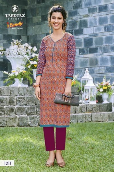Deeptex I candy vol 12 ready-made casual wear Kurtis supplier wholesaler