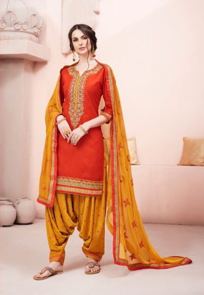 KESSI FABRICS BRIDAL BY PATIYALA HOUSE JAM SILK PUNJABI SUITS