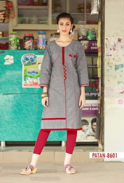 PATAN OFFICE WEAR COTTON KURTIS WHOLESALE MANUFACTURER