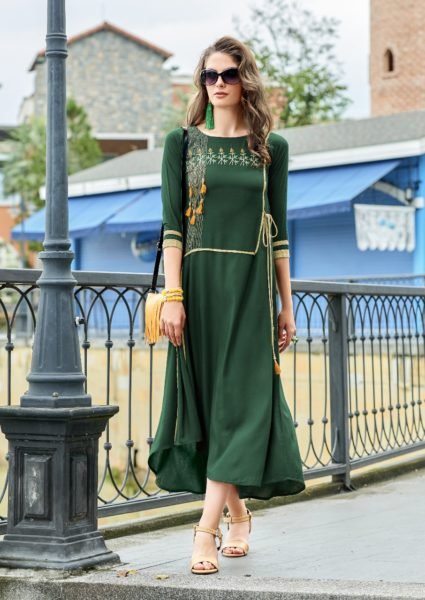 sawan creation fiza vol 2 rayon flair style designer Kurtis wholesaler exporter