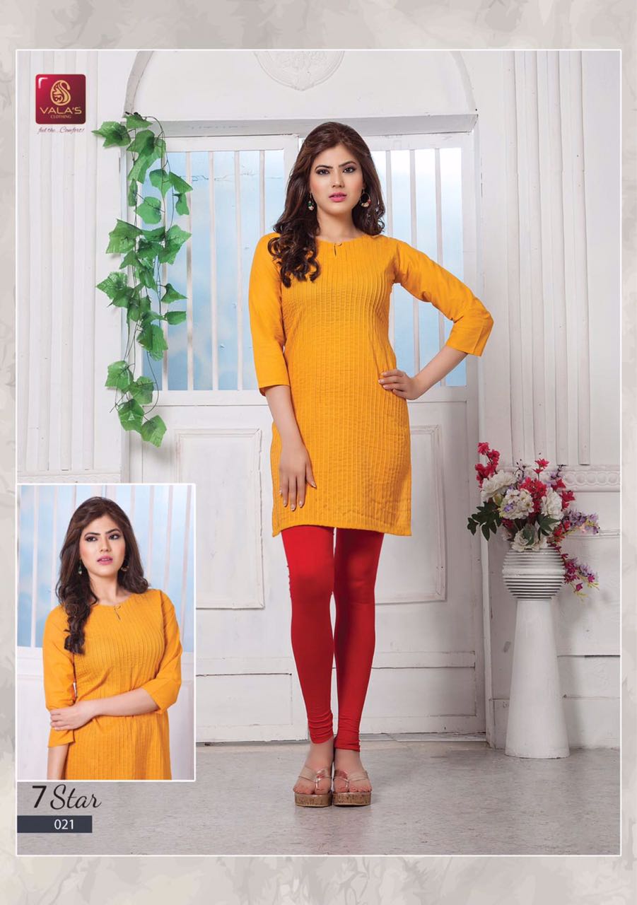 Valas Bindiya Fancy Straight pattern Rayon Kurti catalog Buy Online