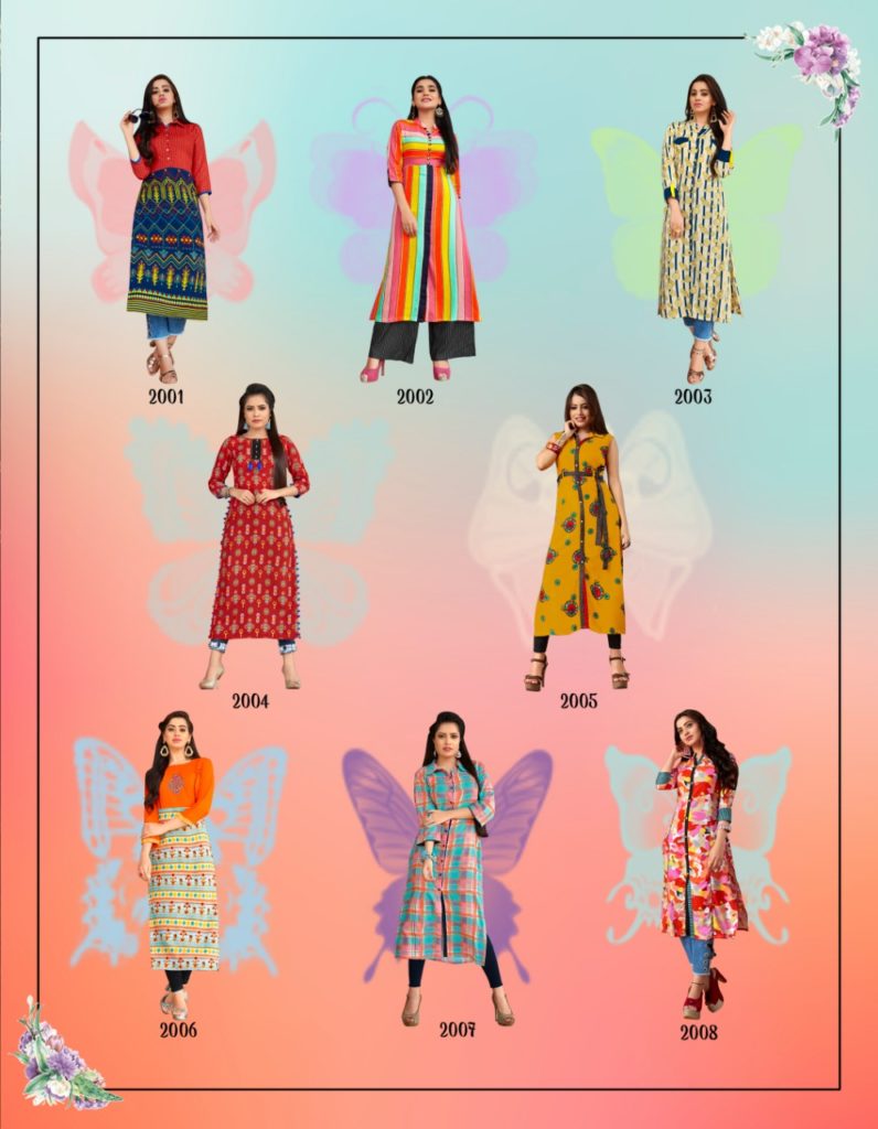 Kajal Style Fashion Eternal Vol 2 Kurtis Wholesale Manufacturer @ RS 340