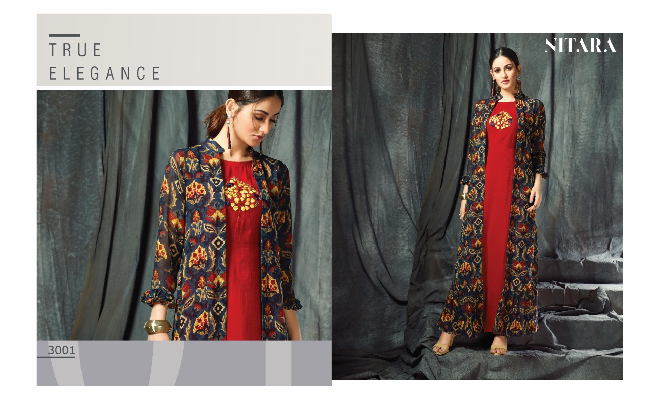 Half Sleeve Jacket Style A Line Kurti, Technics : Woven, Pattern : Plain at  Rs 1,949 / Piece in Jaipur