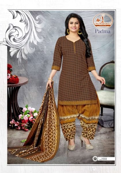 Padma Miss World Low range cotton print Dress Materials wholesaler