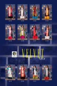 Velvette vol 2 Kurtis with plazzo pair Kurtis wholesaler Manufacturer 