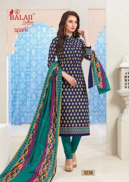 Balaji SPARK Vol 11 Cotton Print Dress materials wholesaler