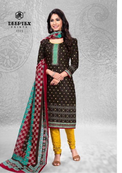 Deeptex Chief Guest Vol 13 Cotton Print Dress Material Wholesaler