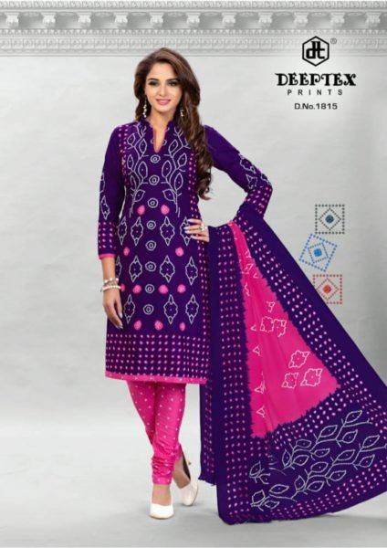 Deeptex Classic Chunaria vol 18 Bandhani print cotton Dress Materials wholesaler