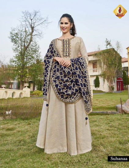 Shruti Odhani vol 9 Designer Gown Kurtis with Duppatta wholesaler