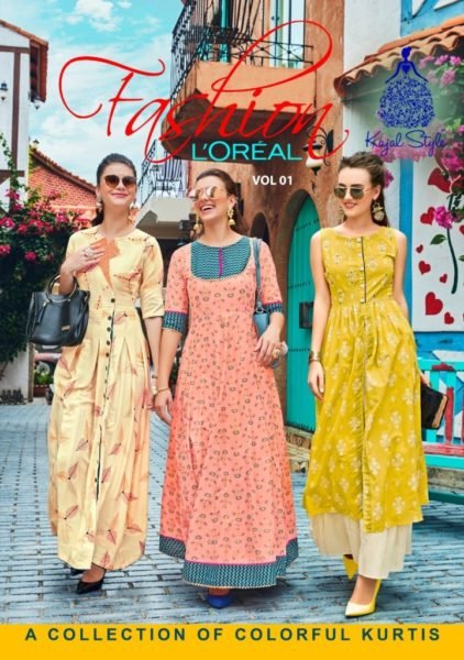 Kajal Loreal vol 1 Designer Gown Kurtis wholesaler