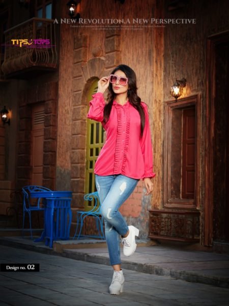 Lotus Tips & Tops Designer Short Kurtis Wholesalers