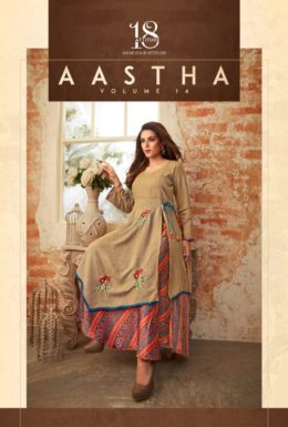 Aastha vol 14 18 Attitude Designer Gown Kurtis wholesalers