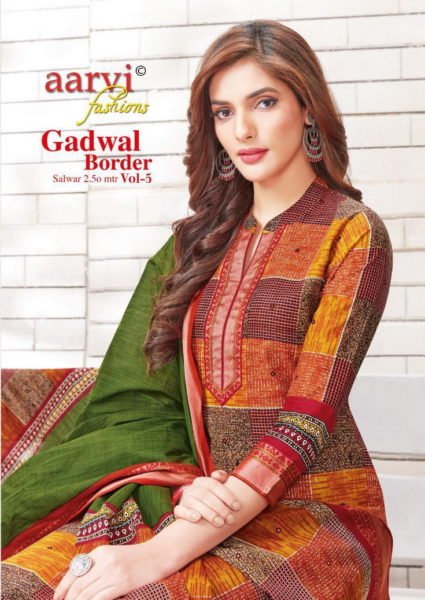 Aarvi Gadwal Border vol 5 Dress Materials Wholesalers