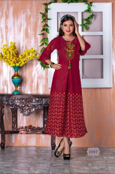 Rythm vol 4 Frock style Kurtis Manufacturers