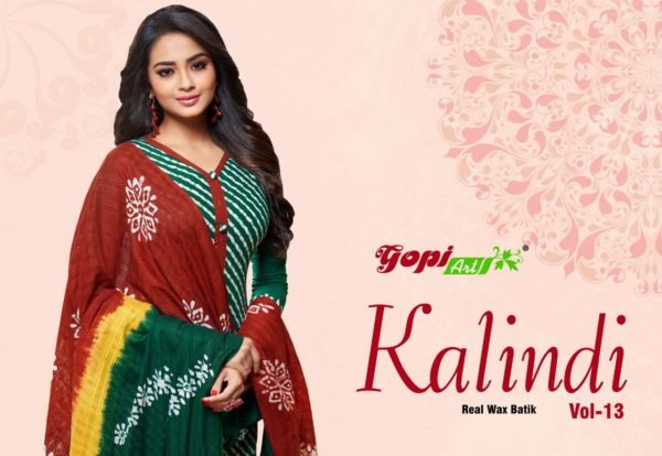 Kalindi Batik vol 13 Original Wax Batik Salwar Suits wholesalers