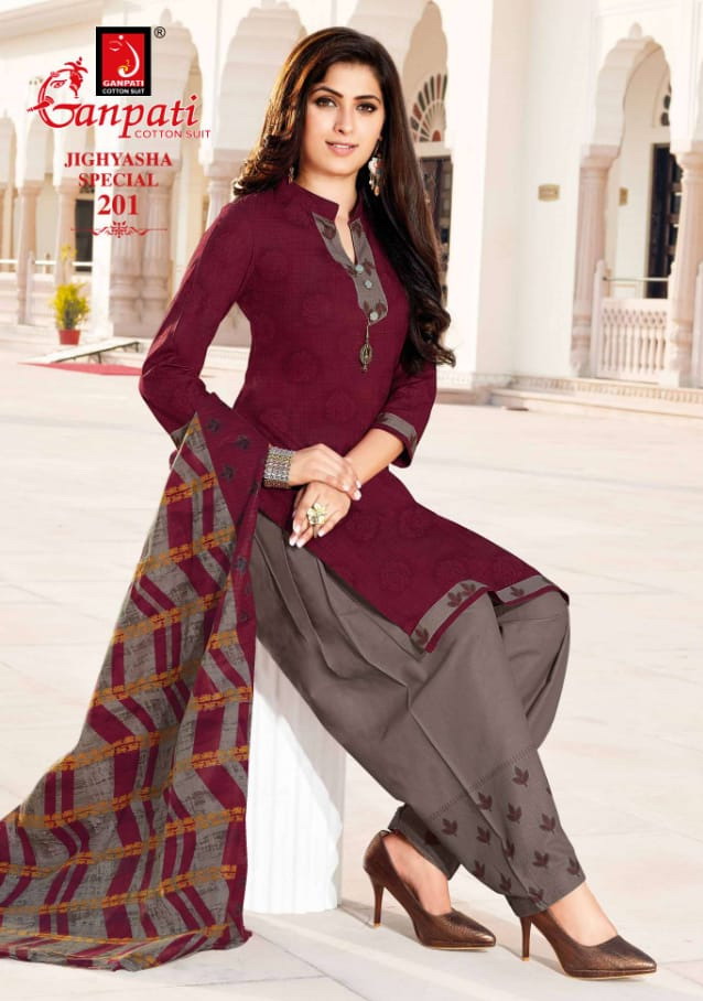 Ganpati Geeta Vol 1 Fancy Printed Cotton Dress Material Collection  Wholesaler