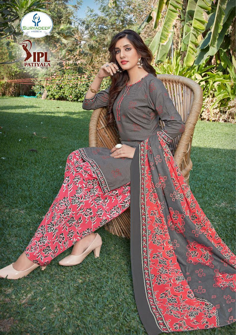 IPL Patiyala vol 10 Cotton Print Dress Materials wholesalers