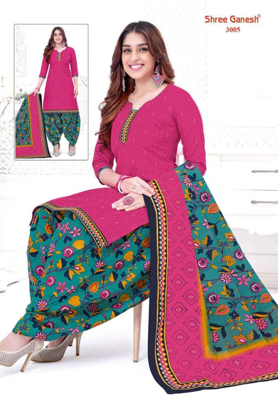 Ganpati Cotton Suit PATIYALA QUEEN VOL 2 Wholesale Readymade Cotton Dress  Material Catalouge - Jilani Textile