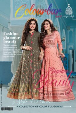 Colorbar vol 7 by Kajal style Long Gown Kurtis wholesalers