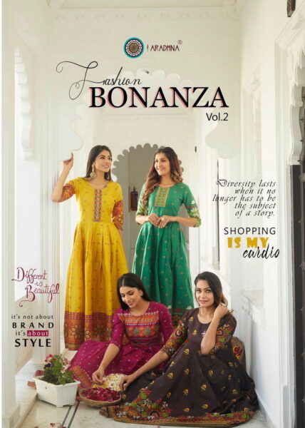 Fashion Bonanza vol 2 Rayon Gown Kurtis wholesalers