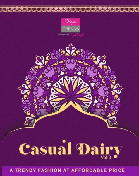 Diya Casual Dairies vol 3 Kurtis Catalog wholesale
