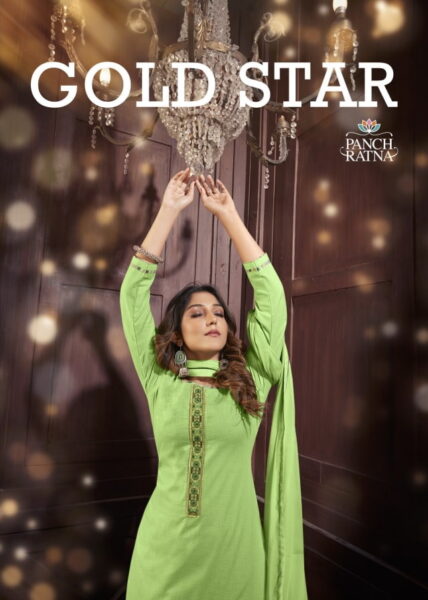 Gold Star Cotton Dress Material Catalog wholesale