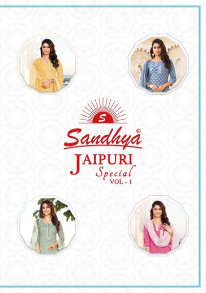 Sandhya Jaipuri vol 1 Dress Materials wholesalers