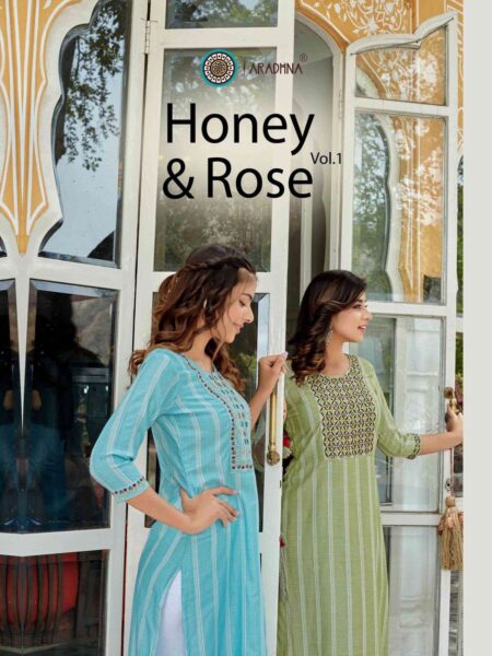 Honey Rose vol 1 Designer work Kurtis wholesalers
