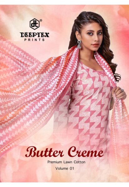 Deeptex Butter Creme vol 1 Dress Materials