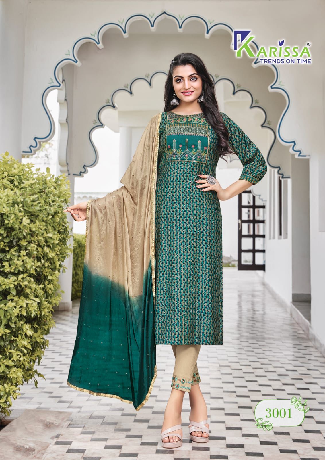 Sandhu Couture - Fabric : semi crepe with pure tabby dupatta Style : kurti  with loose plazo Type : hand paint Any colour can be available according to  your choice . . . .
