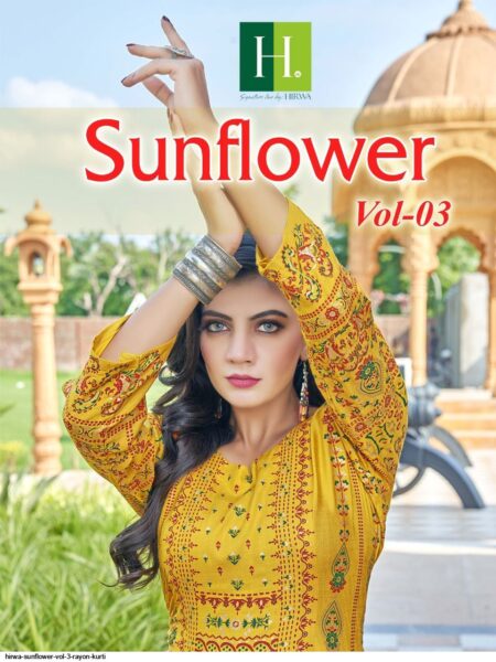 Hirwa SunflowerVol3 Gown Kurtis