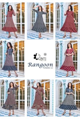 Kinti Rangoon Vol 10 Kurtis