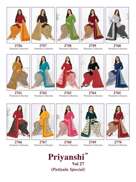 Pranjul Vol 27 Readymade Patiyala Suits