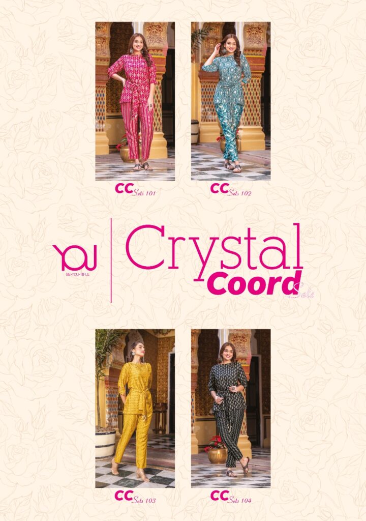 You Crystal Coord Top Bottom Set