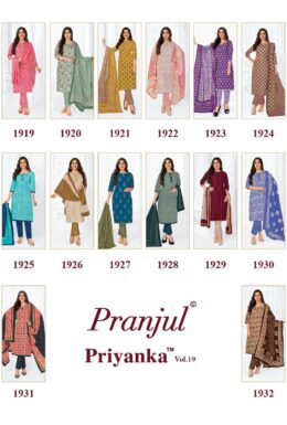 Pranjul Priyanka Vol 19 Readymade Suits