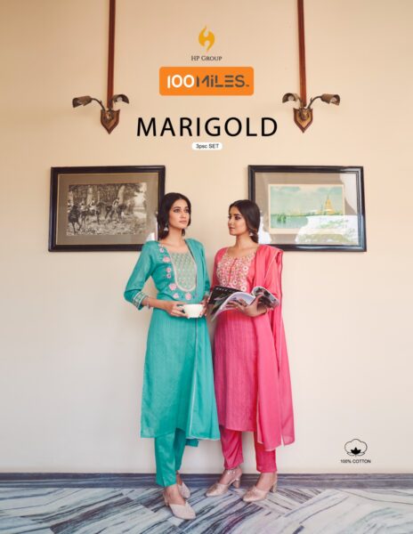100 Miles MariGold Readymade Suits