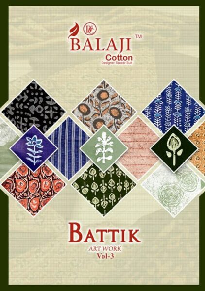 Balaji Batik Art Work Vol 3 Dress Materials