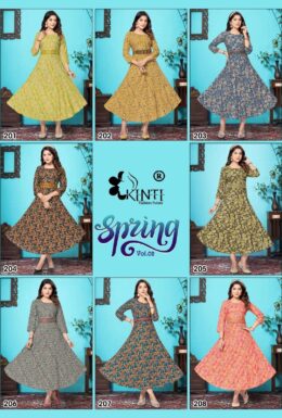 Kinti Spring Vol 2 Gown Kurtis