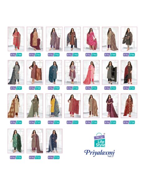 MCM Priyalaxmi Vol 27 Dress Materials