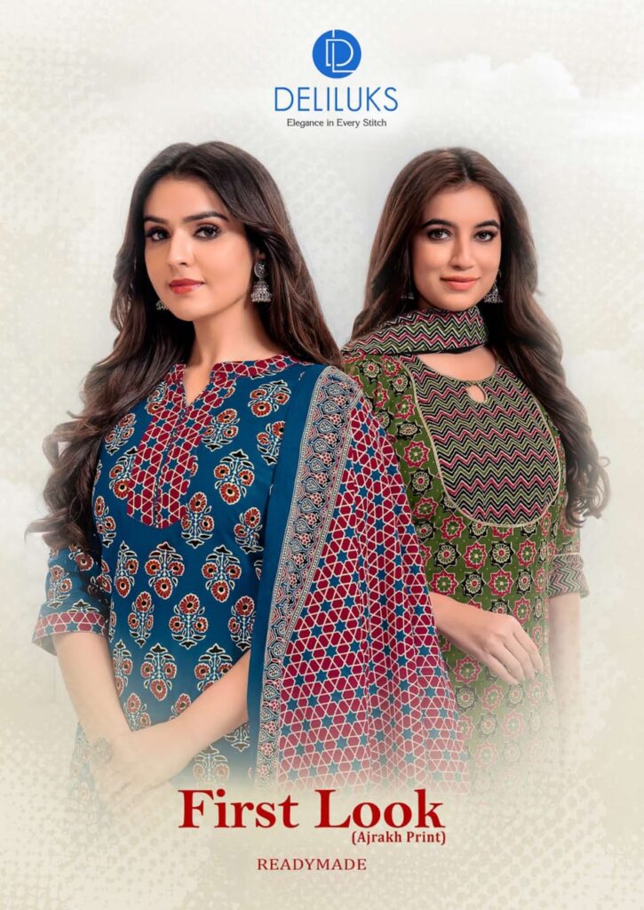 First Look Ajrakh Print Readymade Suits